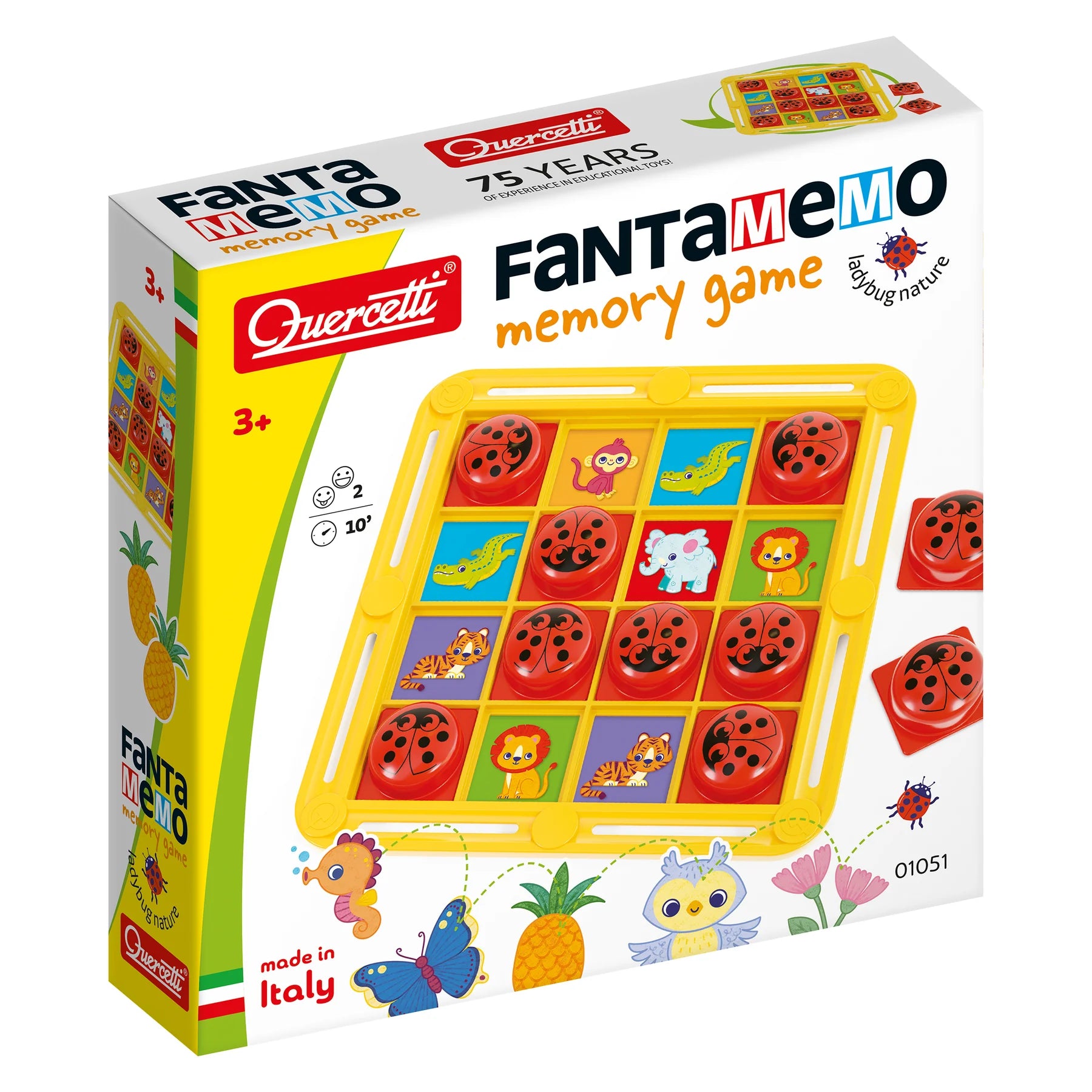 Tomfoolery Toys | Quercetti FantaMemo Ladybug Nature