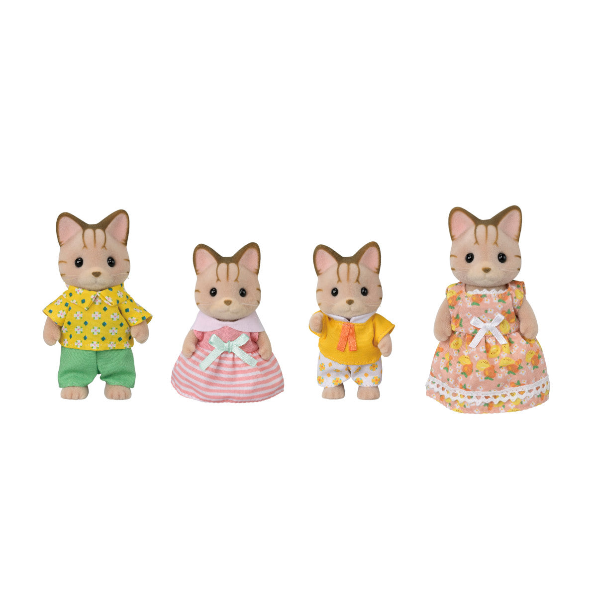 Tomfoolery Toys | Sandy Striped Cat Family