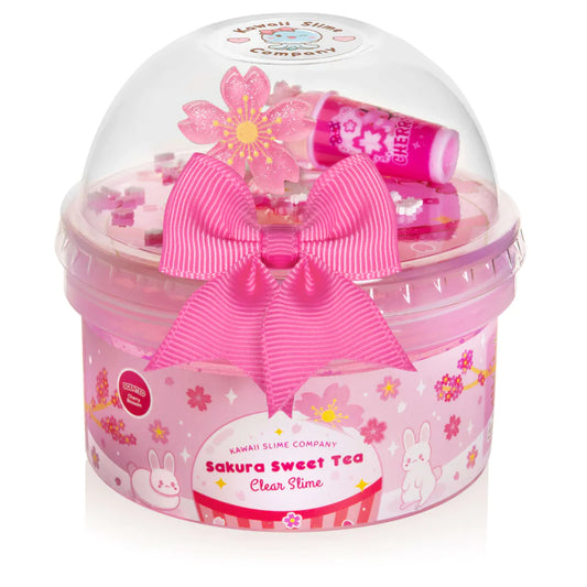 Tomfoolery Toys | Sakura Sweet Tea Clear Slime