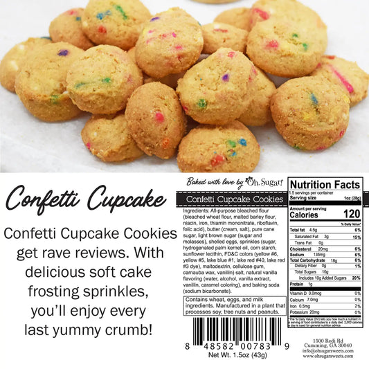 Tomfoolery Toys | Confetti Cupcake Birthday Cookie Bag