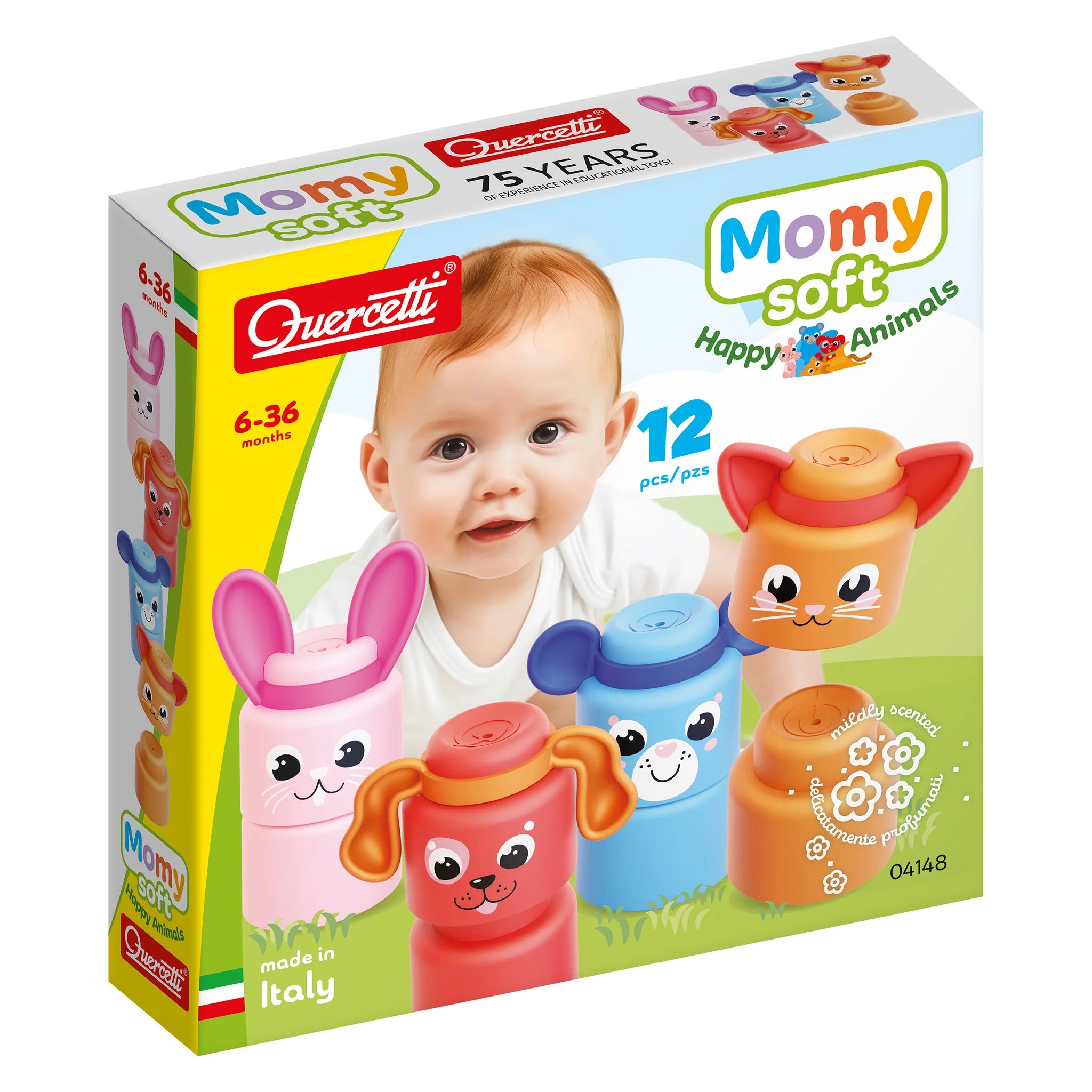 Tomfoolery Toys | Quercetti Momy Soft Happy Animals