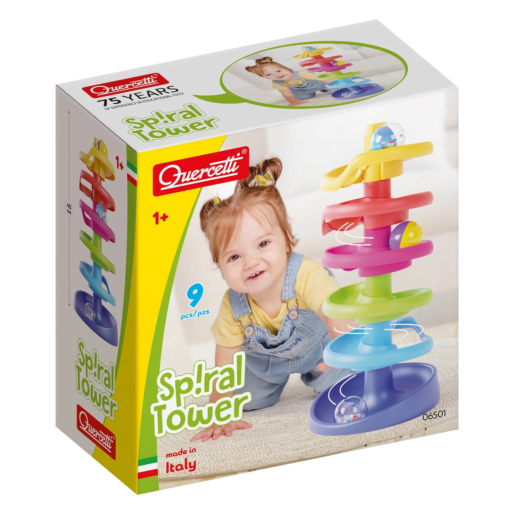 Tomfoolery Toys | Quercetti Spiral Tower Starter Set