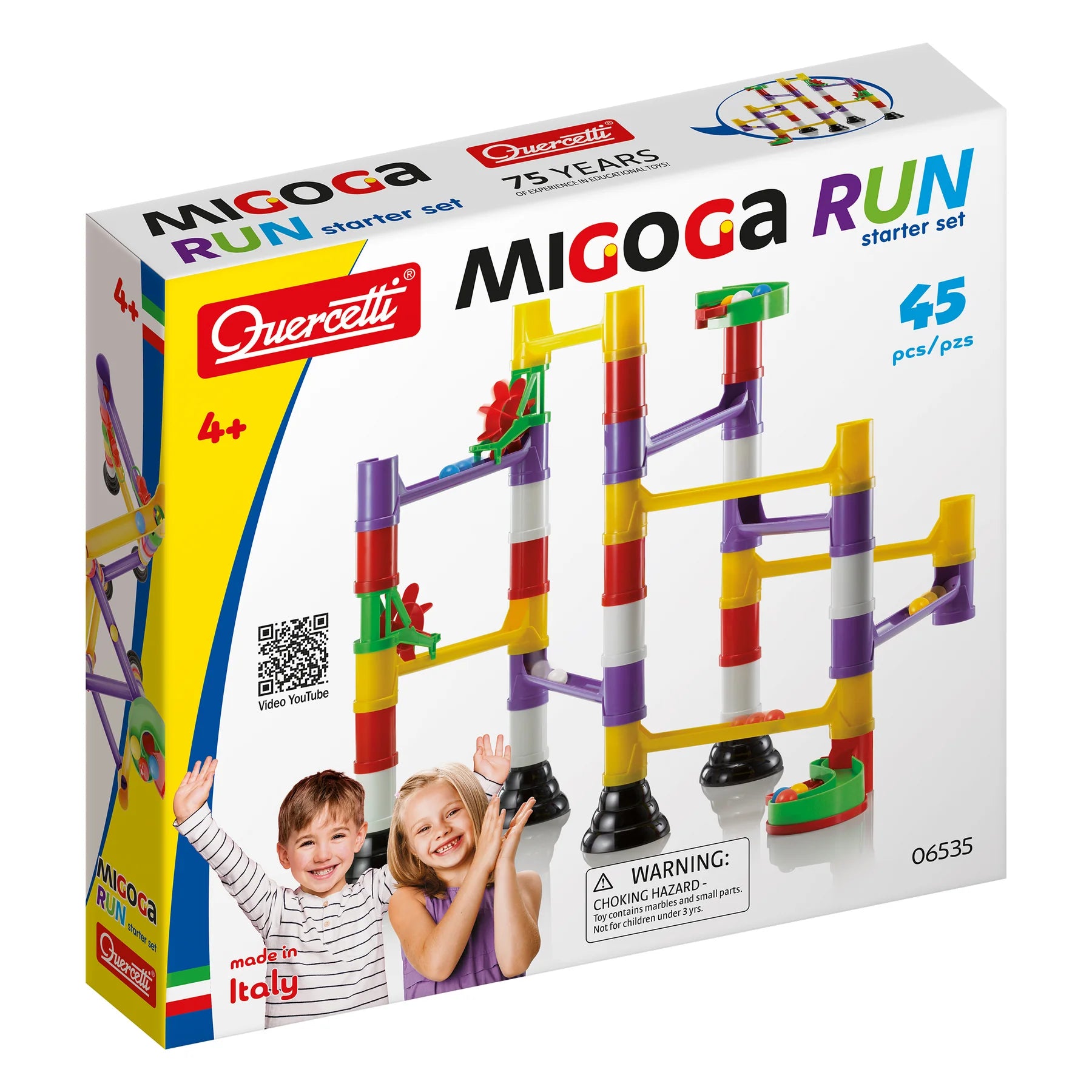 Tomfoolery Toys | Quercetti Migoga Marble Run Starter Set