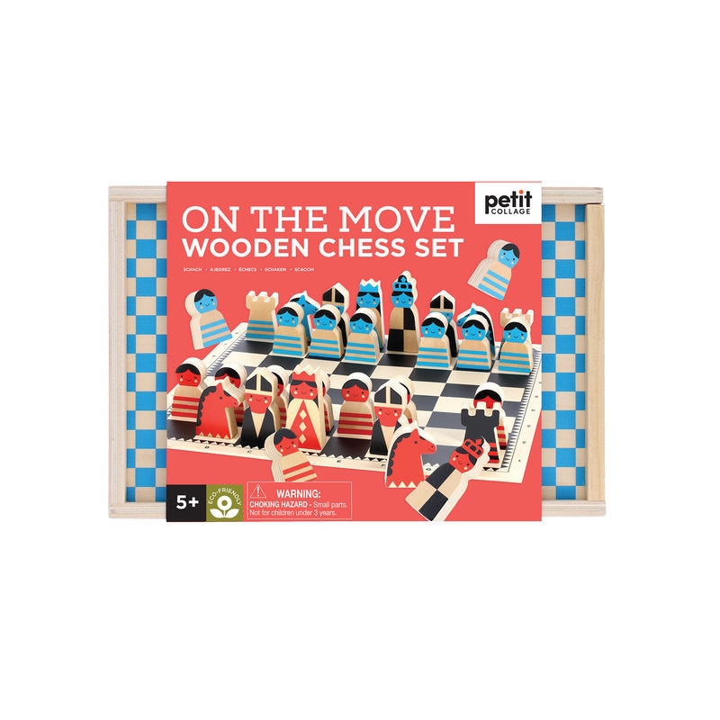 On the move Wooden Chess Set Cover