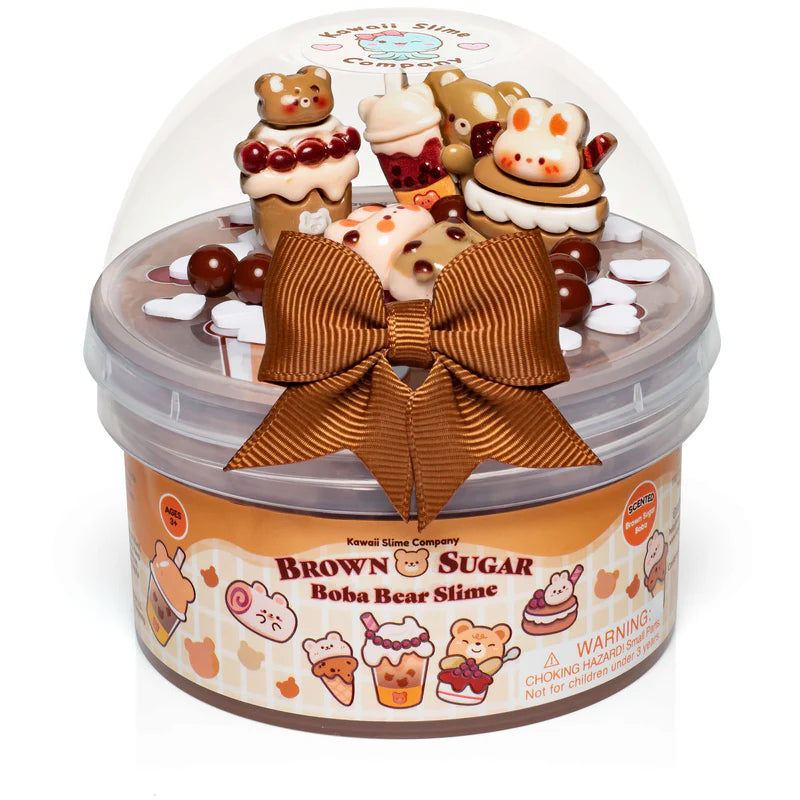 Tomfoolery Toys | Brown Sugar Boba Bear Slime