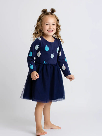 Dreidels Long Sleeve Tulle Dress Preview #1