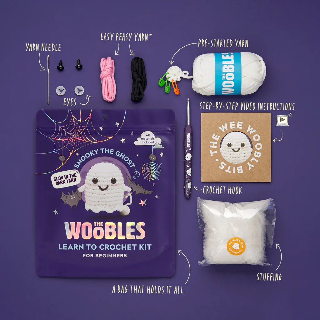 Snooky the Ghost Crochet Kit Cover