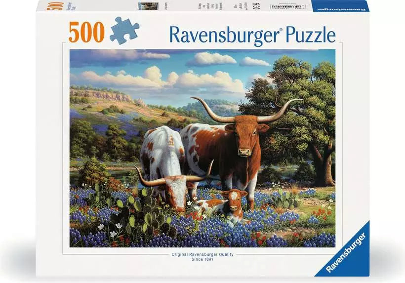Tomfoolery Toys | Loving Longhorns 500pc Puzzle