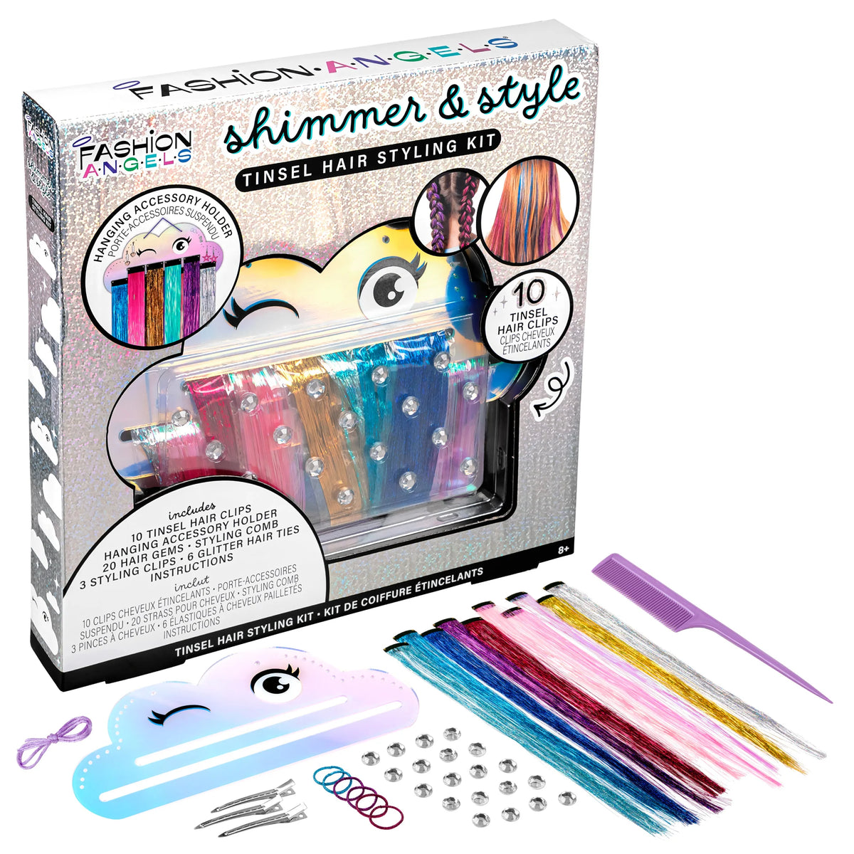 Shimmer & Style Tinsel Hair Styling Kit Cover