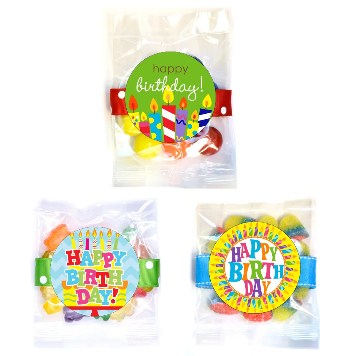 Happy Birthday Candy Bags Cover