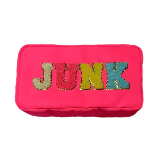 Tomfoolery Toys | Varsity Pink Junk Bag