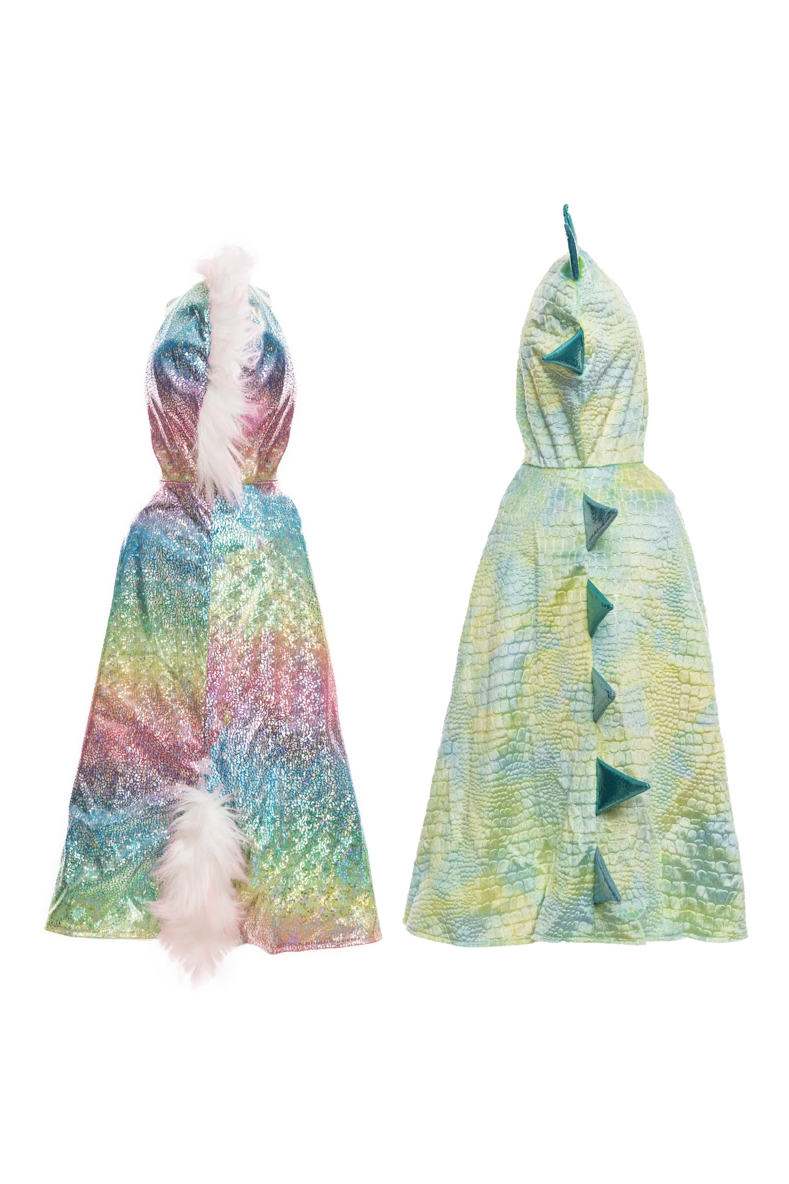 Tomfoolery Toys | Reversible Rainbow Unicorn Dragon Cape, 3/4
