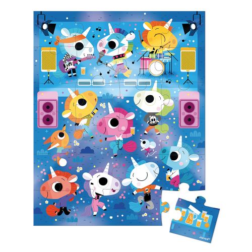Unicorns Rock Concert Puzzle Cover