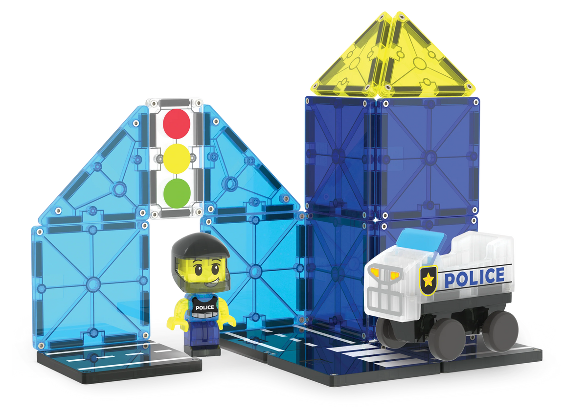 Magna-Tile Police Patrol Cover