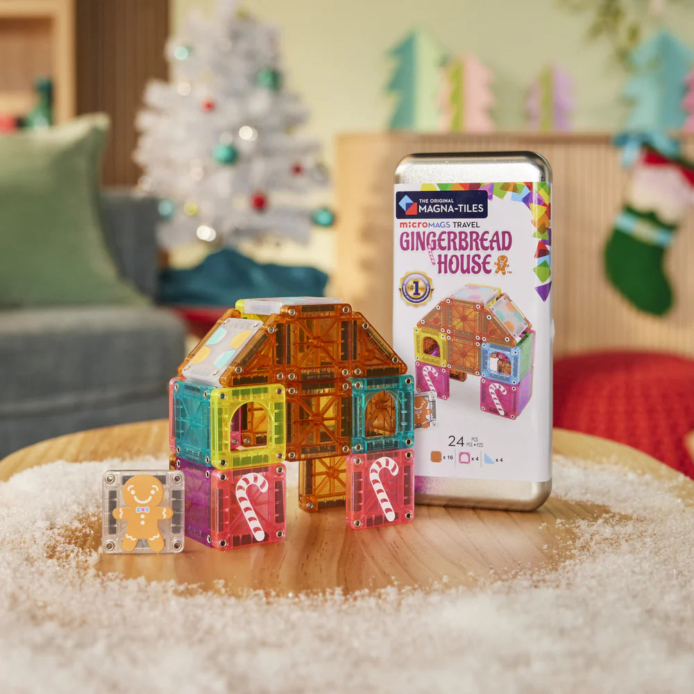 Tomfoolery Toys | microMAGS Gingerbread House Travel Set