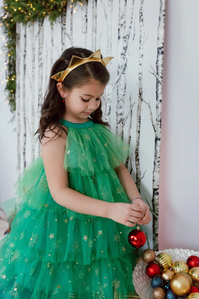 Christmas Tree Dress w/ Headpiece Preview #2