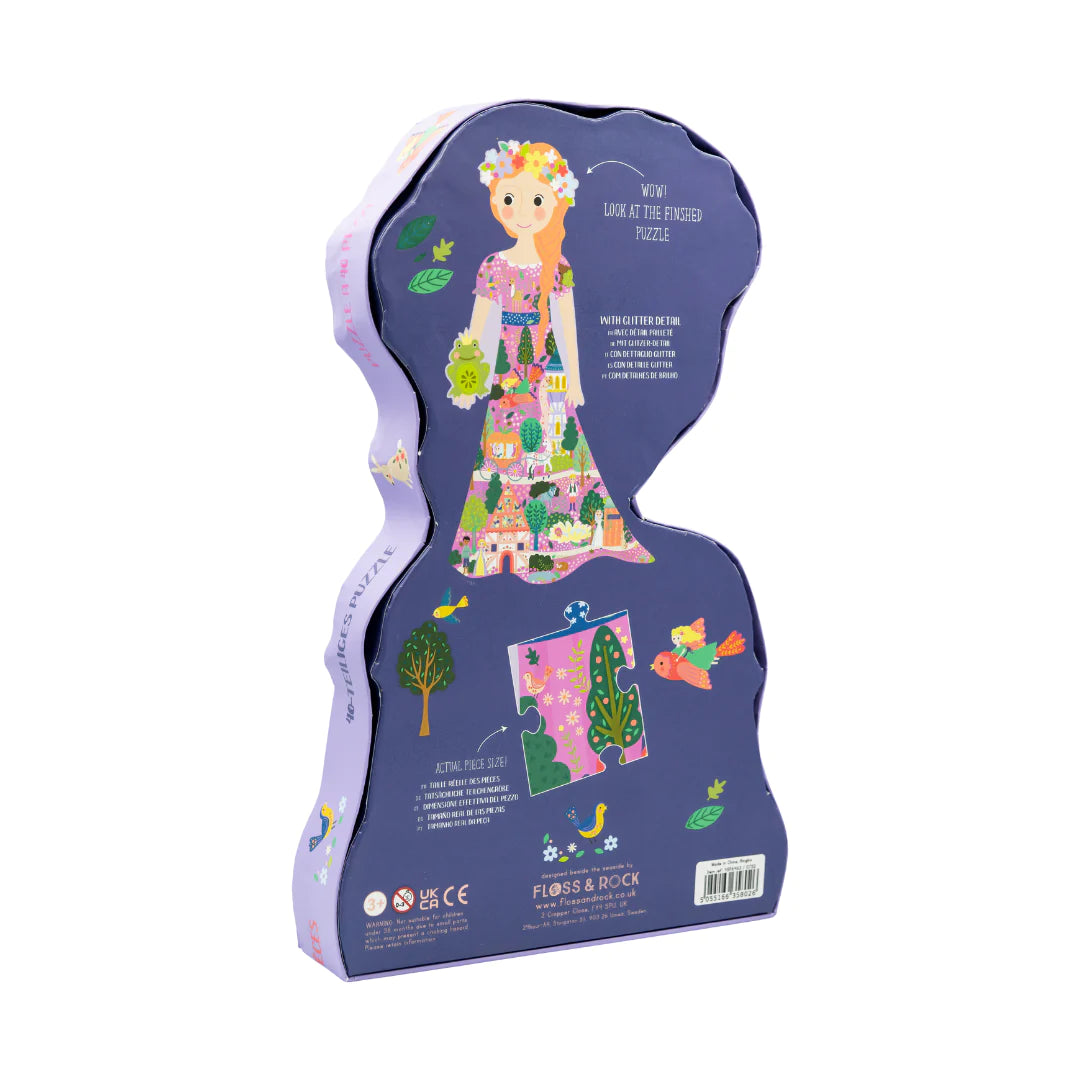 Princess Shaped Puzzle Cover