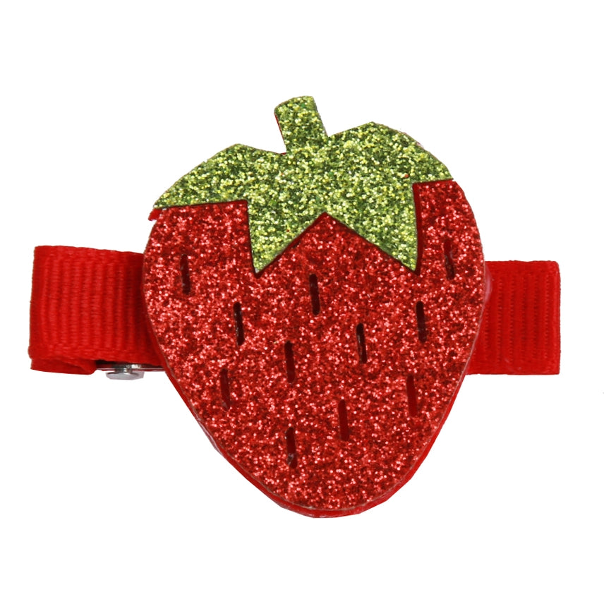 Glitter Strawberry Clip Cover