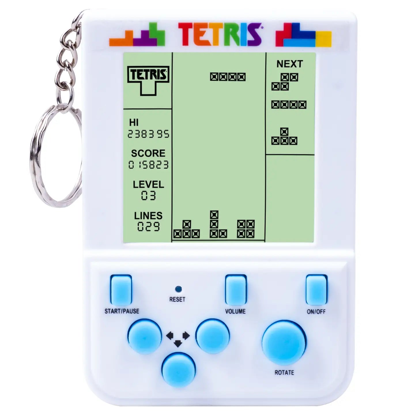 Tomfoolery Toys | Tetris Keyring Arcade
