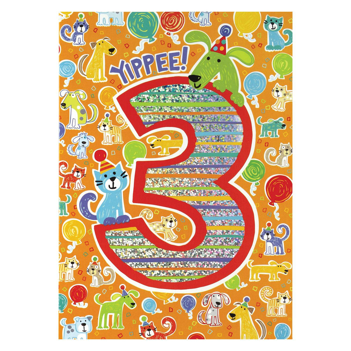 Age 3 Birthday Card Cover