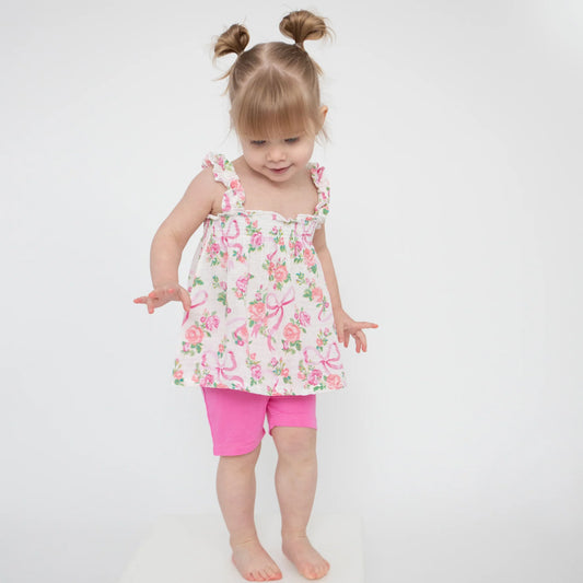 Tomfoolery Toys | Coquette Bows Ruffle Strap Top & Shorts