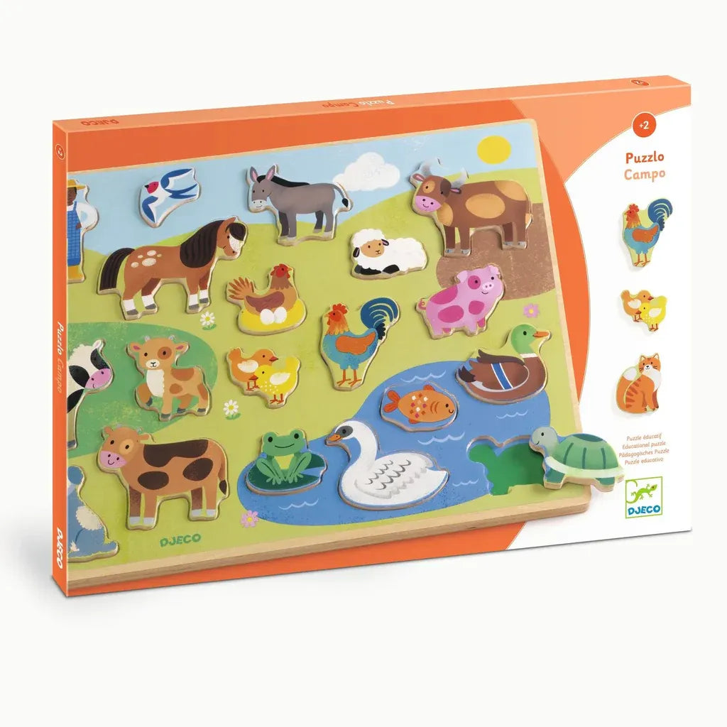 Tomfoolery Toys | Farm Wooden Puzzle