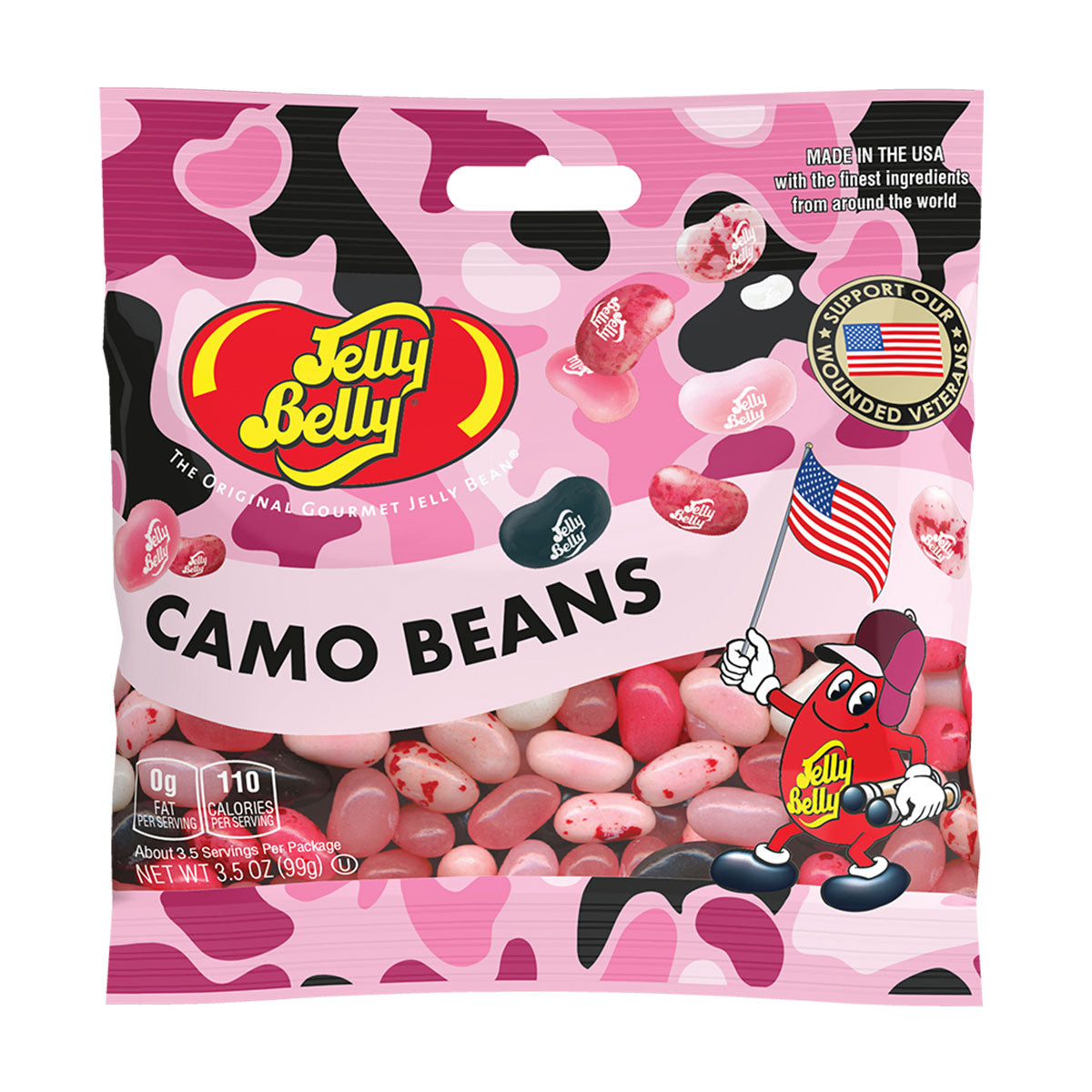 Pink Camo Beans Jelly Belly Bag Cover