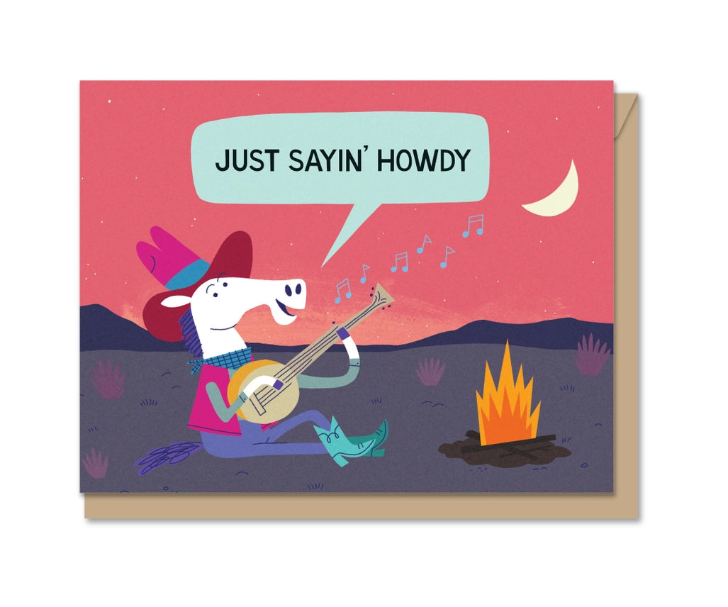 Just Sayin' Howdy Greeting Card Cover