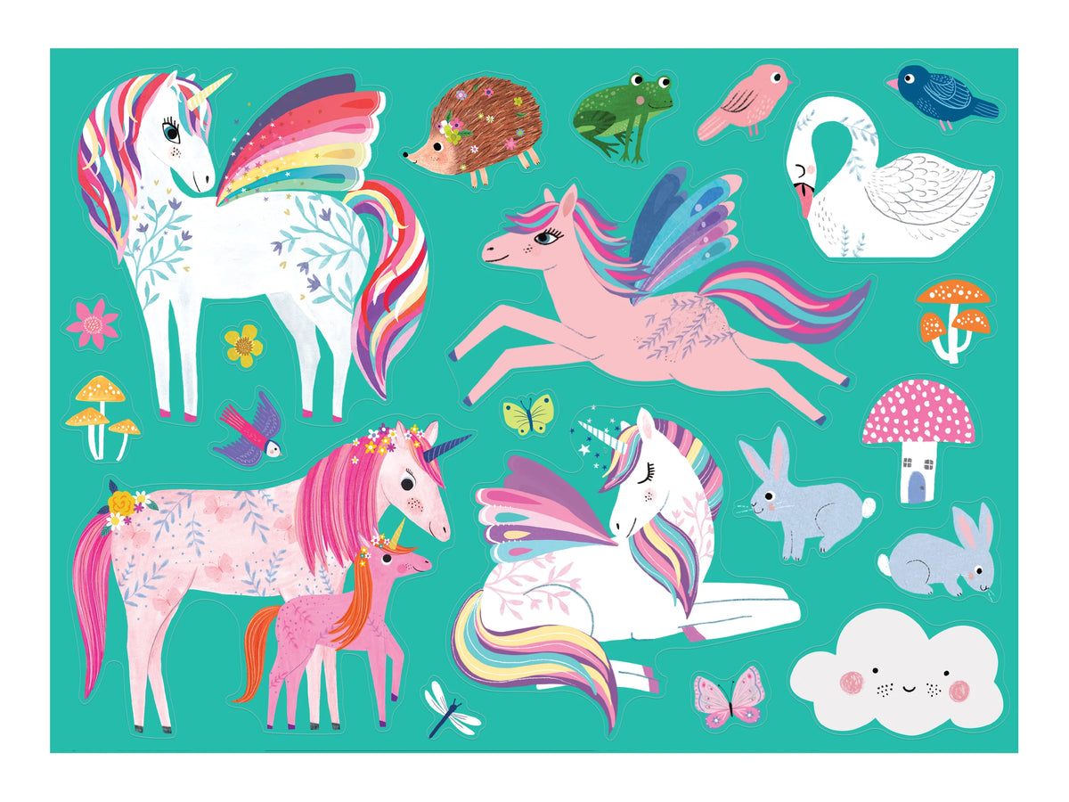 Unicorn Dreams Coloring Poster Cover