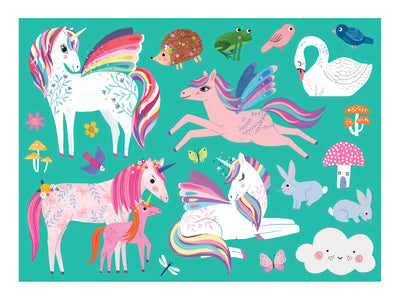 Unicorn Dreams Coloring Poster Preview #3