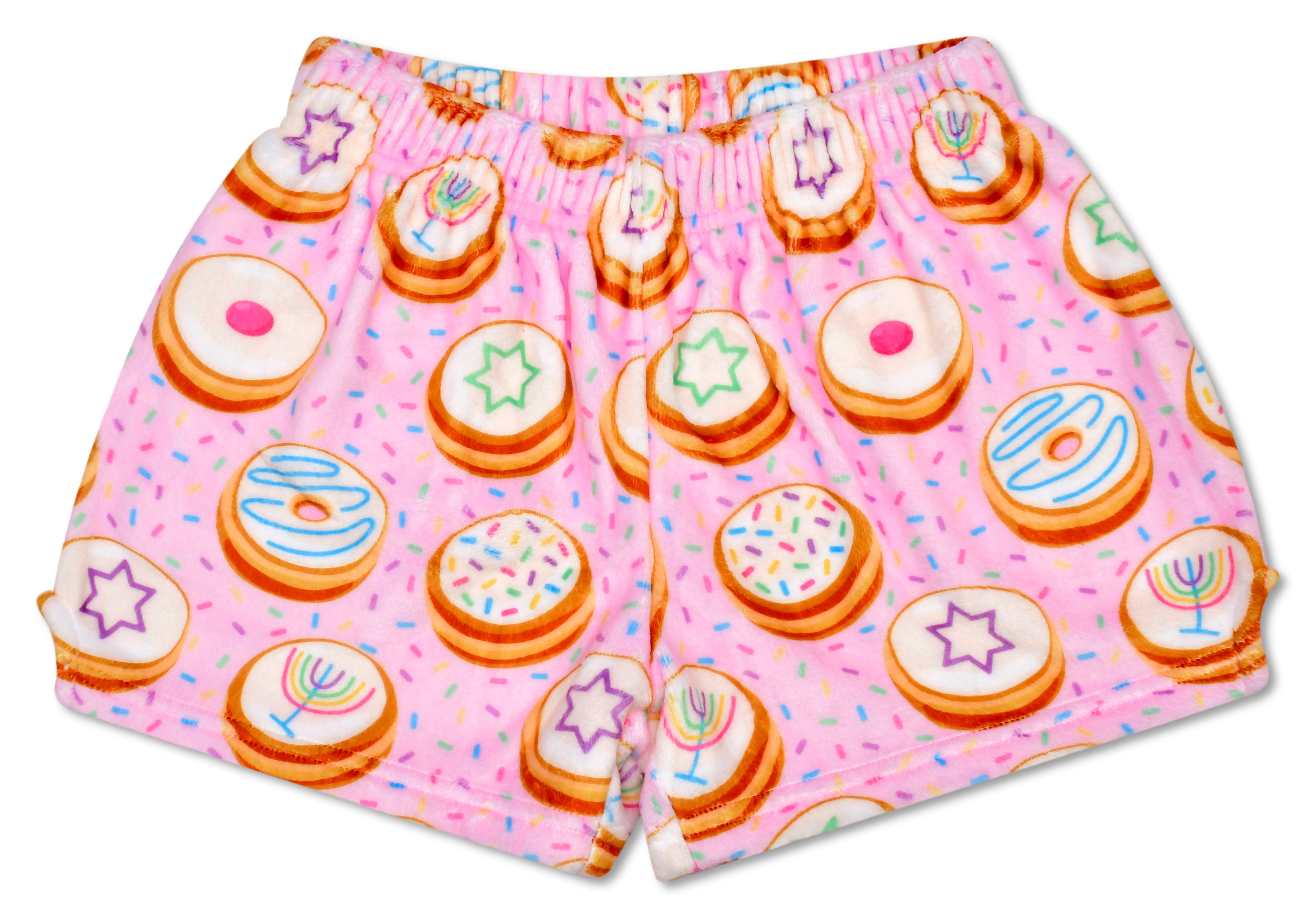 Tomfoolery Toys | Hanukkah Donuts Plush Shorts