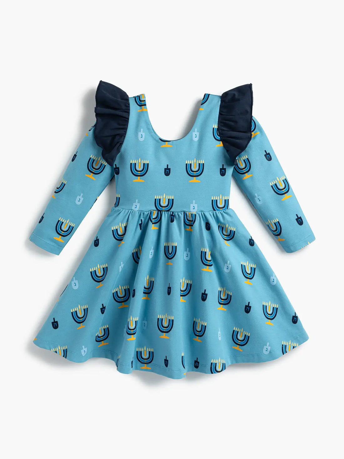 Hanukkah Celebration Ruffle Let's Dance Dress Preview #2