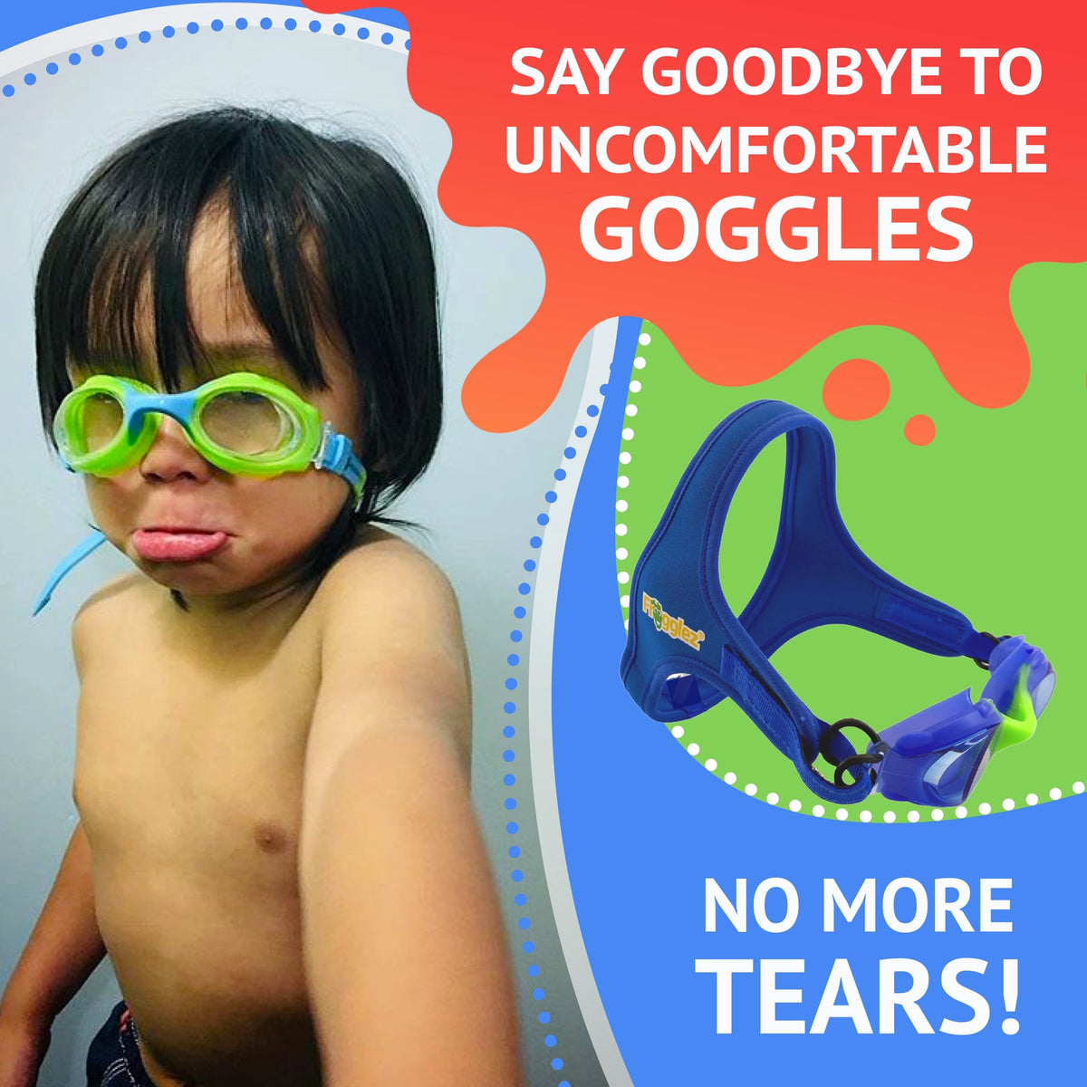 Blue Explorez Swim Goggles Cover