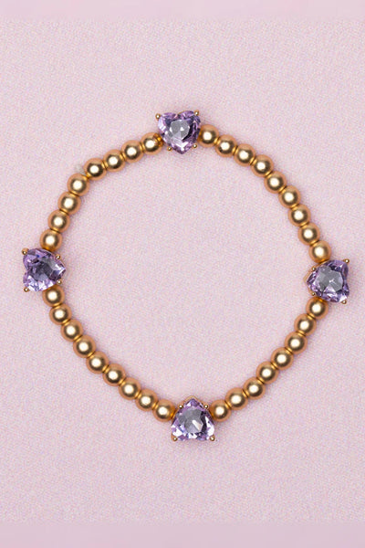 Chic Amethyst Love Bracelet Preview #1