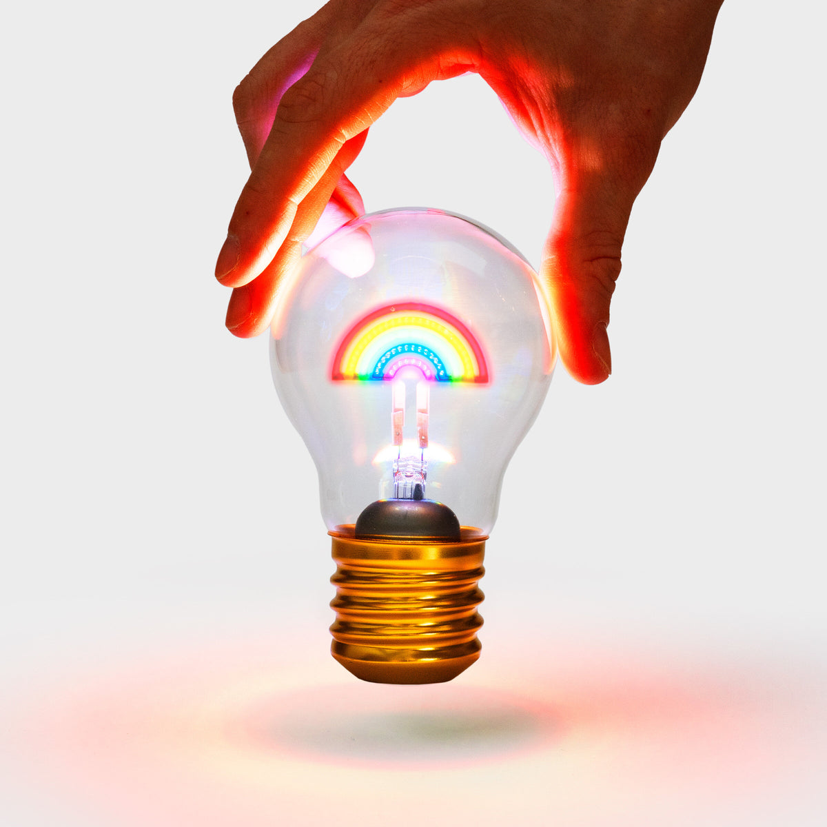 Rainbow Cordless Lightbulb Cover