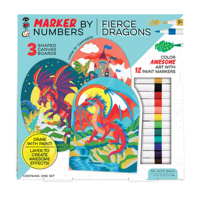 Fierce Dragons Paint By Numbers Preview #2
