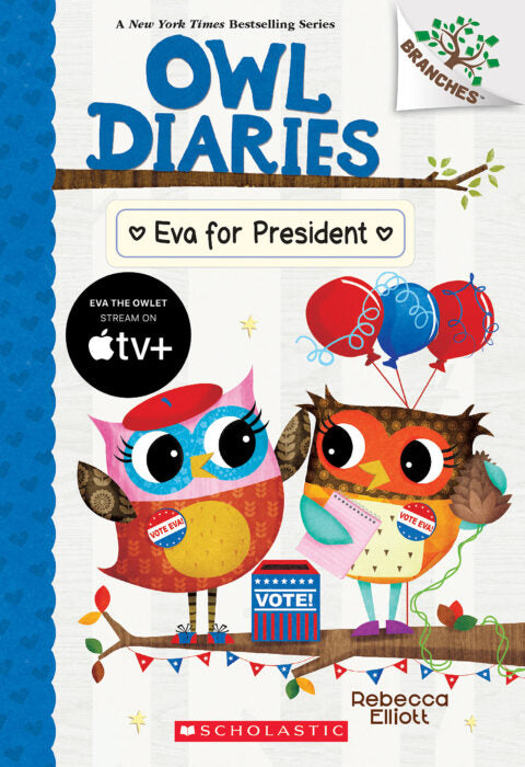 Owl Diaries #19: Eva for President Cover