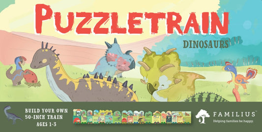 Tomfoolery Toys | PuzzleTrain: Dinosaurs Puzzle