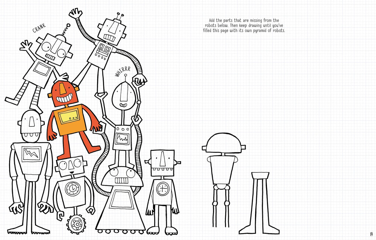 Drawing, Doodling and Coloring Activity Book Cover