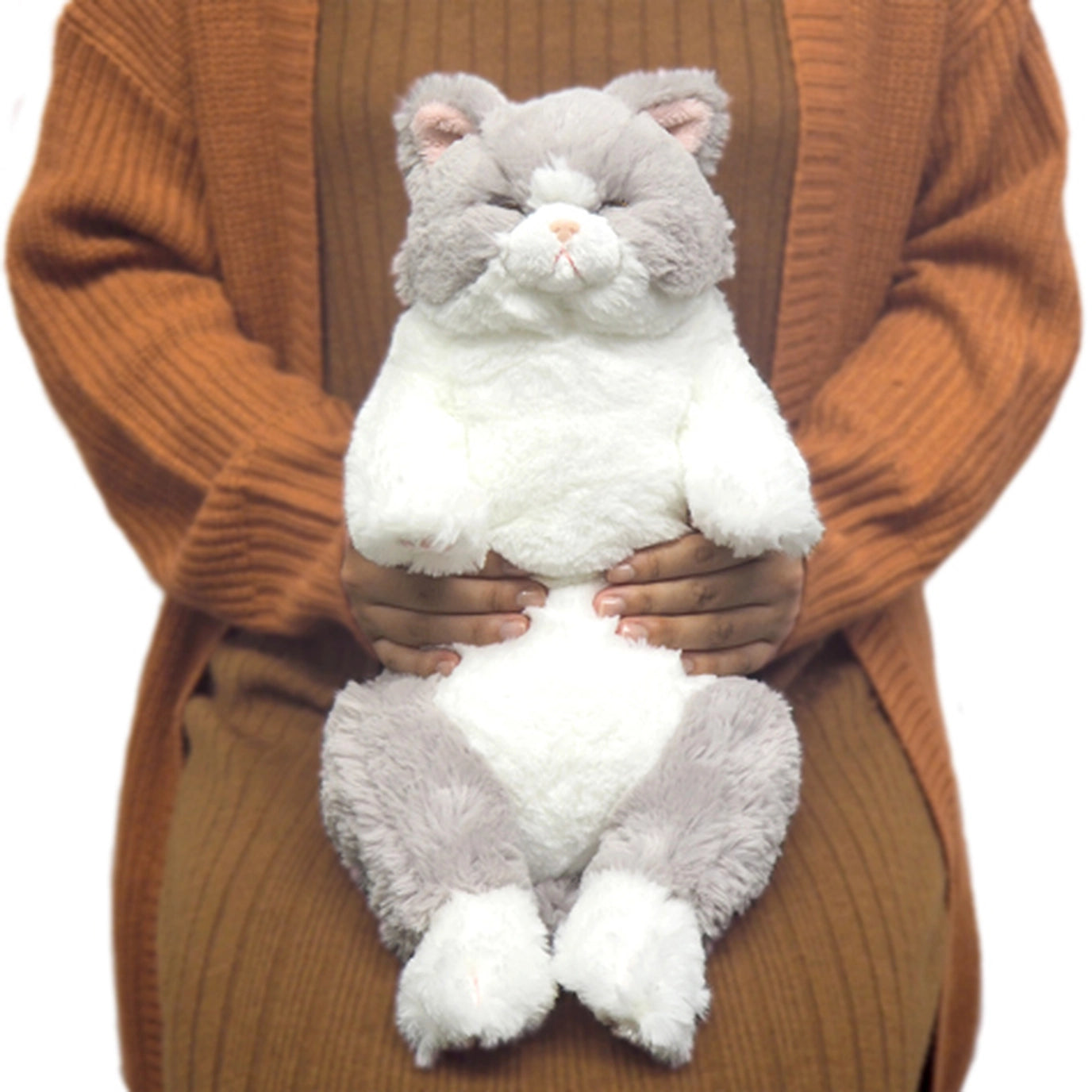 Tomfoolery Toys | Gray & White Sunlemon Lap Cat Sleeping