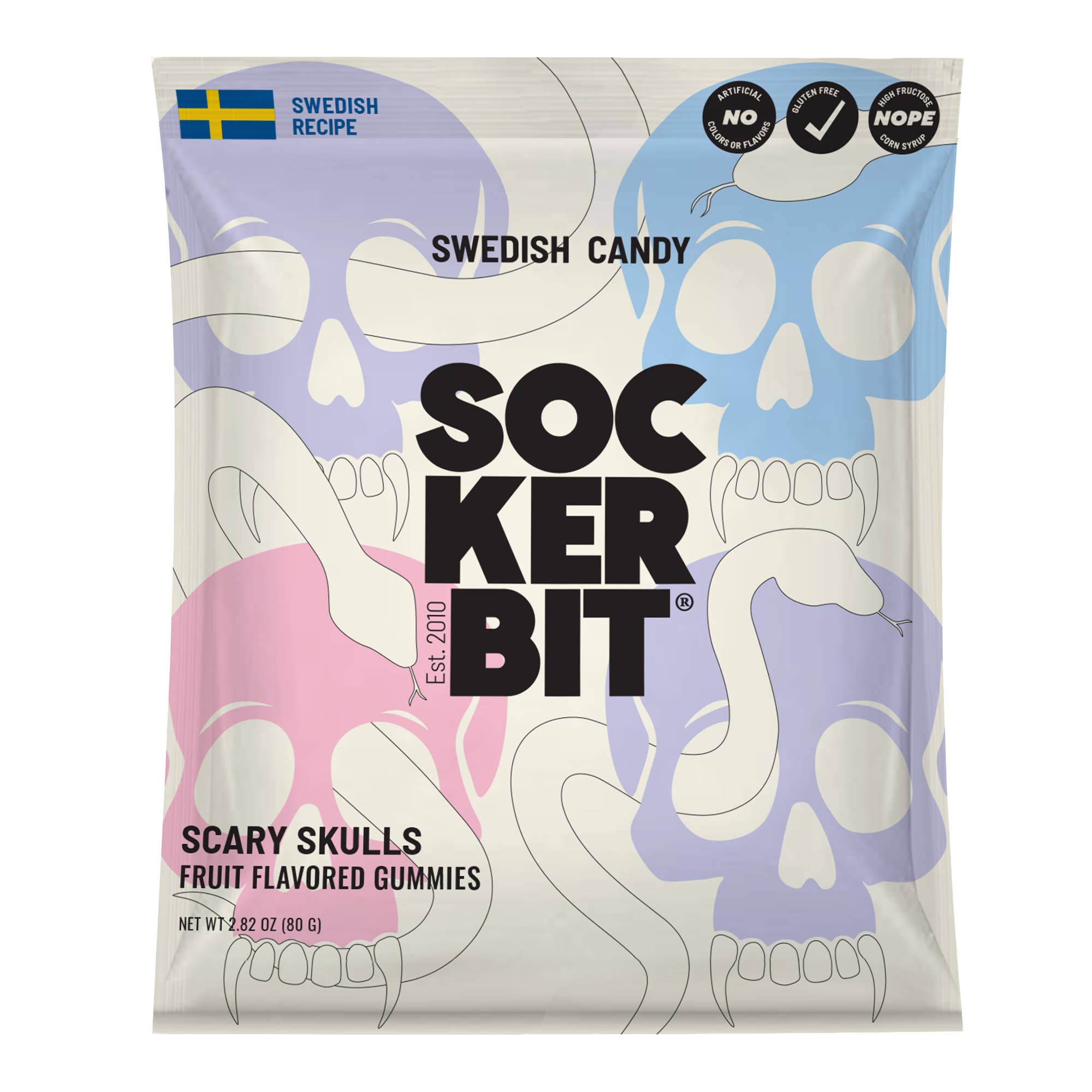 Tomfoolery Toys | Scary Skulls Swedish Candy 2.8oz