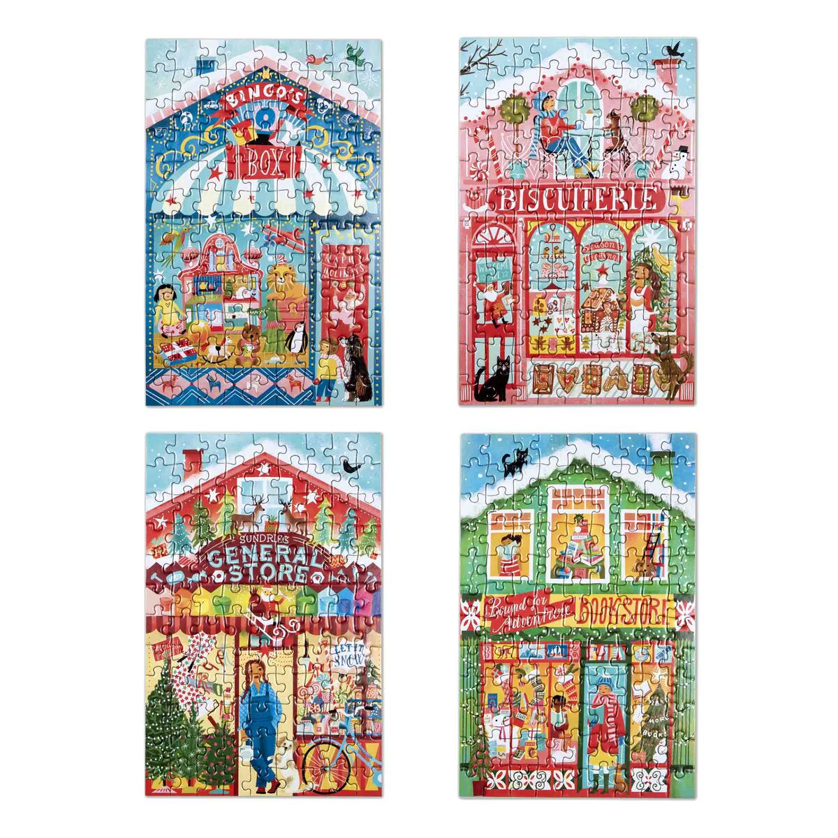 Christmas Market 100pc Puzzles Assrt Cover