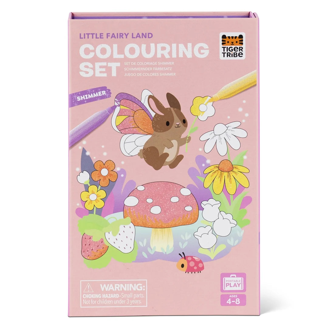 Tomfoolery Toys | Little Fairy Land Shimmer Coloring Set