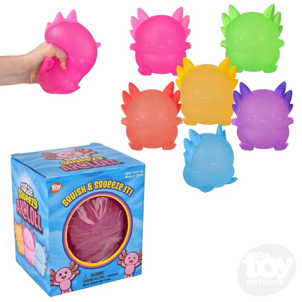 Tomfoolery Toys | Jumbo Sugar Squeezy Axolotl