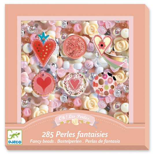 Tomfoolery Toys | Hearts Beads & Jewelry Kit