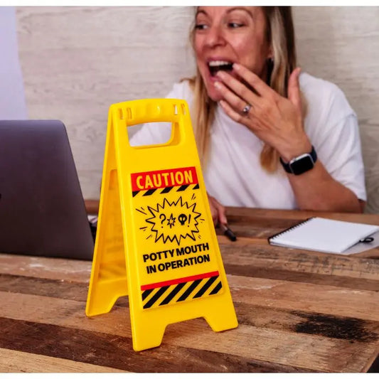 Tomfoolery Toys | Desk Warning Sign - Potty Mouth