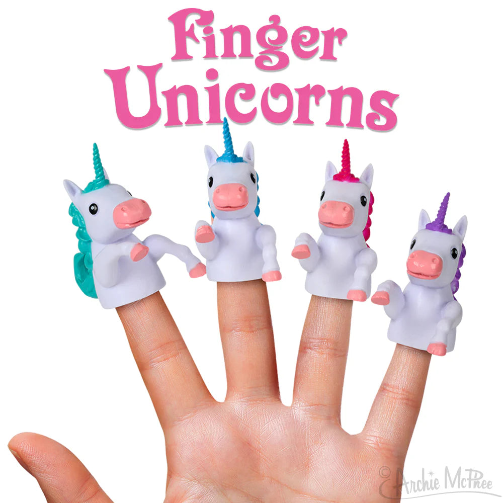 Tomfoolery Toys | Unicorn Finger Puppets