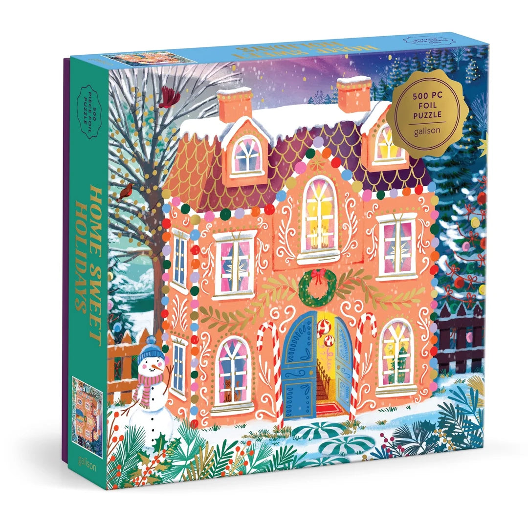 Tomfoolery Toys | Home Sweet Holidays 500pc Foil Puzzle