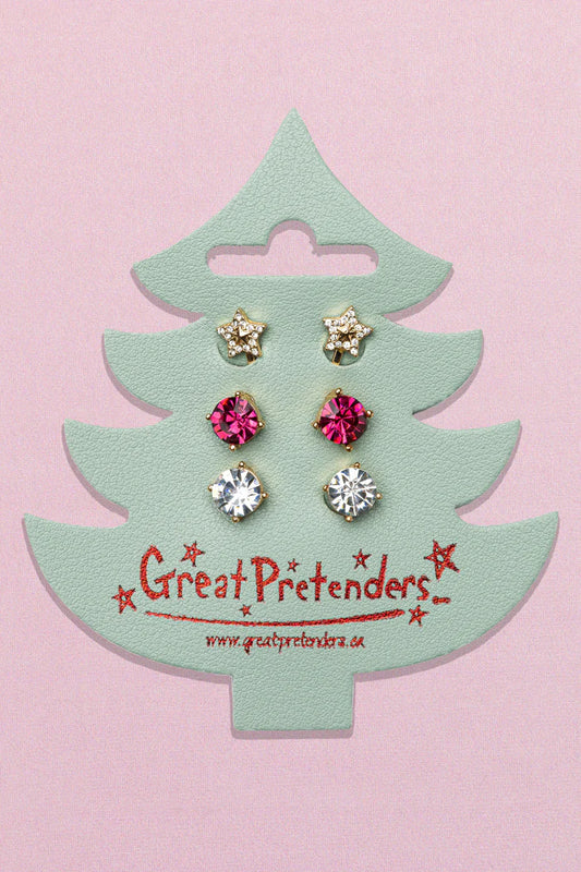 Tomfoolery Toys | Holiday Pleather Tree Clip on Earrings