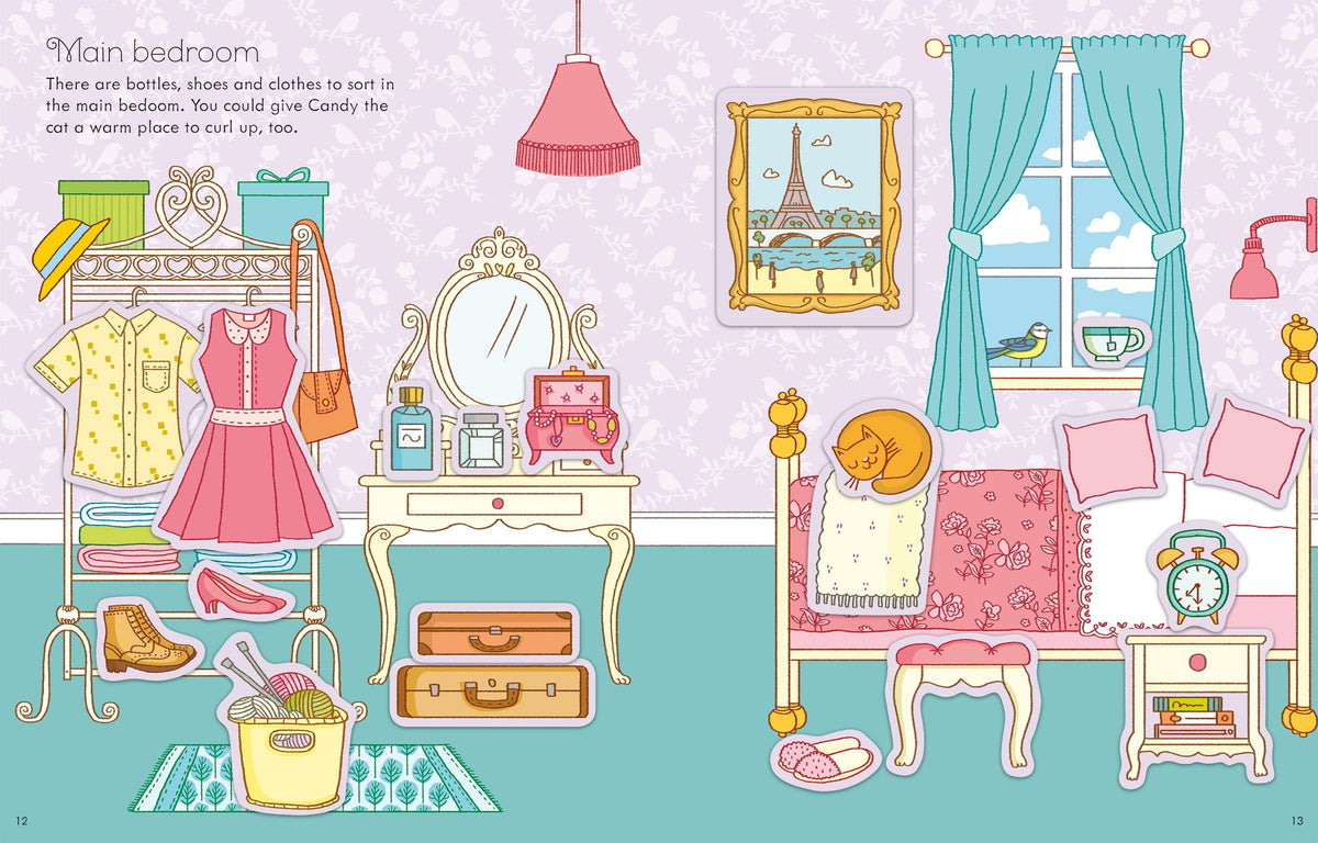 First Sticker Book Dollhouse Cover